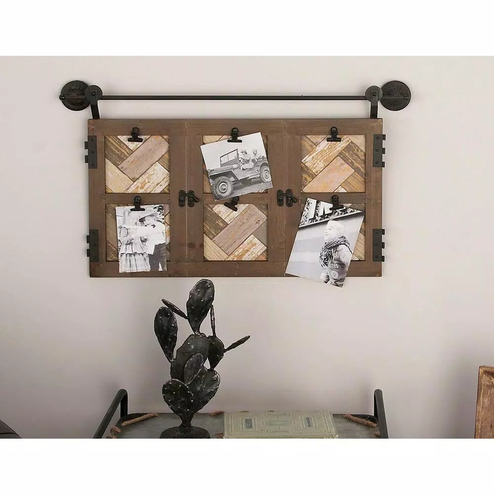 Picture Frames LITTON LANE 6-Openings 29 In. W X 17 In. H Matte Brown And Metallic Black Picture Frame 3 Picture Frames LITTON LANE 6-Openings 29 In. W X 17 In. H Matte Brown And Metallic Black Picture Frame