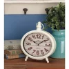 Table Clocks LITTON LANE 9 In. X 8 In. Round-shaped Iron Desk Clock (4-Pack) -SAFAVIEH Shop litton lane table clocks 92205 64 1000
