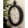 LITTON LANE 2 Assorted 15 In. X 8 In. Antique Reproduction Style Oval Wall Clocks