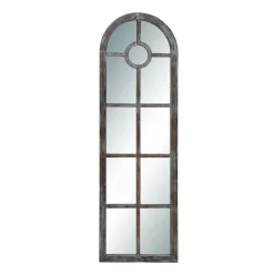 Wall Mirrors LITTON LANE Oversized Arch Distressed Brown Mirror (72 In. H X 23 In. W) -SAFAVIEH Shop litton lane wall mirrors 66730 77 1000