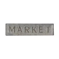 Wall Signs LITTON LANE MARKET Iron Decorative Sign -SAFAVIEH Shop litton lane wall signs 22666 44 1000