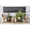 Wall Signs LITTON LANE FRESH PRODUCE FROM LOCAL FARM Iron Decorative Sign -SAFAVIEH Shop litton lane wall signs 45834 64 1000