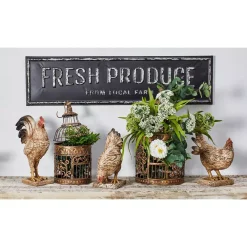 Wall Signs LITTON LANE FRESH PRODUCE FROM LOCAL FARM Iron Decorative Sign