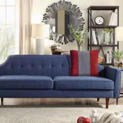 Throw Pillows LR Home Bright Red 20 In. X 20 In. Striped Throw Pillow -SAFAVIEH Shop lr home throw pillows pillo07428rblffpl 31 1000