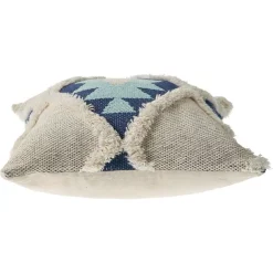 Throw Pillows LR Home 20 In. X 20 In. Off White/Blue Tufted Winter Paradise Southwest Standard Throw Pillow 9 Throw Pillows LR Home 20 In. X 20 In. Off White/Blue Tufted Winter Paradise Southwest Standard Throw Pillow -SAFAVIEH Shop lr home throw pillows pillo07444vinffpl 4f 1000