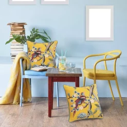 Throw Pillows LR Home Scenic Yellow Floral Birds Soft Poly-Fill 20in. X 20 In. Throw Pillow 19 Throw Pillows LR Home Scenic Yellow Floral Birds Soft Poly-Fill 20in. X 20 In. Throw Pillow -SAFAVIEH Shop lr home throw pillows pillo07494mltffpl fa 1000