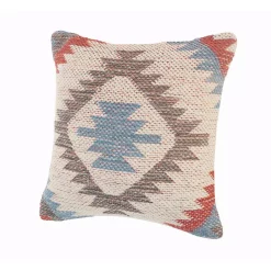Throw Pillows LR Home Country Red Blue Gray Southwest Cozy Poly-Fill 18 In. X 18 In. Throw Pillow 13 Throw Pillows LR Home Country Red Blue Gray Southwest Cozy Poly-Fill 18 In. X 18 In. Throw Pillow -SAFAVIEH Shop lr home throw pillows pillo81536bluiipl 1f 1000