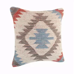 Throw Pillows LR Home Country Red Blue Gray Southwest Cozy Poly-Fill 18 In. X 18 In. Throw Pillow 12 Throw Pillows LR Home Country Red Blue Gray Southwest Cozy Poly-Fill 18 In. X 18 In. Throw Pillow -SAFAVIEH Shop lr home throw pillows pillo81536bluiipl 4f 1000