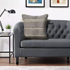 Throw Pillows LR Resources Zanthia Black And Natural Striped Hypoallergenic Cotton 20 In. X 20 In. Throw Pillow -SAFAVIEH Shop lr resources throw pillows pillo07317bknffpl 31 1000