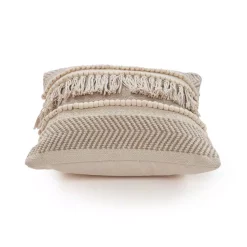 Throw Pillows LR Resources Farmhouse Beige And Natural Geometric Hypoallergenic Polyester 20 In. X 20 In. Throw Pillow -SAFAVIEH Shop lr resources throw pillows pillo07318bntffpl 4f 1000