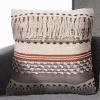 Throw Pillows LR Resources Chic Fringe Beige Striped Hypoallergenic Polyester 18 In. X 18 In. Throw Pillow -SAFAVIEH Shop lr resources throw pillows pillo07332gyniipl 64 1000
