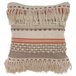 Throw Pillows LR Resources Chic Fringe Beige Striped Hypoallergenic Polyester 18 In. X 18 In. Throw Pillow 10 Throw Pillows LR Resources Chic Fringe Beige Striped Hypoallergenic Polyester 18 In. X 18 In. Throw Pillow -SAFAVIEH Shop lr resources throw pillows pillo07332gyniipl c3 1000