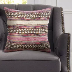 Throw Pillows LR Resources Eclectic Pink Striped Hypoallergenic Polyester 18 In. X 18 In. Throw Pillow 13 Throw Pillows LR Resources Eclectic Pink Striped Hypoallergenic Polyester 18 In. X 18 In. Throw Pillow -SAFAVIEH Shop lr resources throw pillows pillo07335pkniipl 44 1000