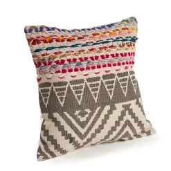 Throw Pillows LR Resources Bohemian Multicolored Geometric Hypoallergenic Polyester 18 In. X 18 In. Throw Pillow -SAFAVIEH Shop lr resources throw pillows pillo07350mltiipl 1f 1000