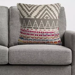 Throw Pillows LR Resources Bohemian Multicolored Geometric Hypoallergenic Polyester 18 In. X 18 In. Throw Pillow -SAFAVIEH Shop lr resources throw pillows pillo07350mltiipl c3 1000