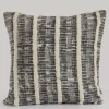 Throw Pillows LR Resources Lines And Stripes Black And Gray Striped Hypoallergenic Polyester 18 In. X 18 In. Throw Pillow -SAFAVIEH Shop lr resources throw pillows pillo07362gryiipl 64 1000