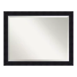 Mirrors Amanti Art Annatto 45 In. W X 35 In. H Framed Rectangular Beveled Edge Bathroom Vanity Mirror In Mahogany -SAFAVIEH Shop mahogany amanti art mirrors dsw3940069 1f 1000