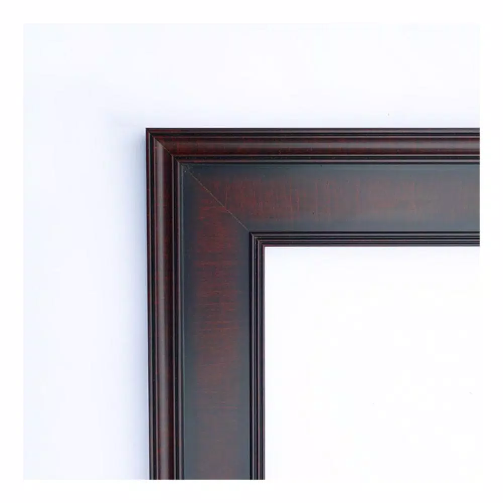 Mirrors Amanti Art Annatto 33 In. W X 27 In. H Framed Rectangular Beveled Edge Bathroom Vanity Mirror In Mahogany 4 Mirrors Amanti Art Annatto 33 In. W X 27 In. H Framed Rectangular Beveled Edge Bathroom Vanity Mirror In Mahogany - Image 2