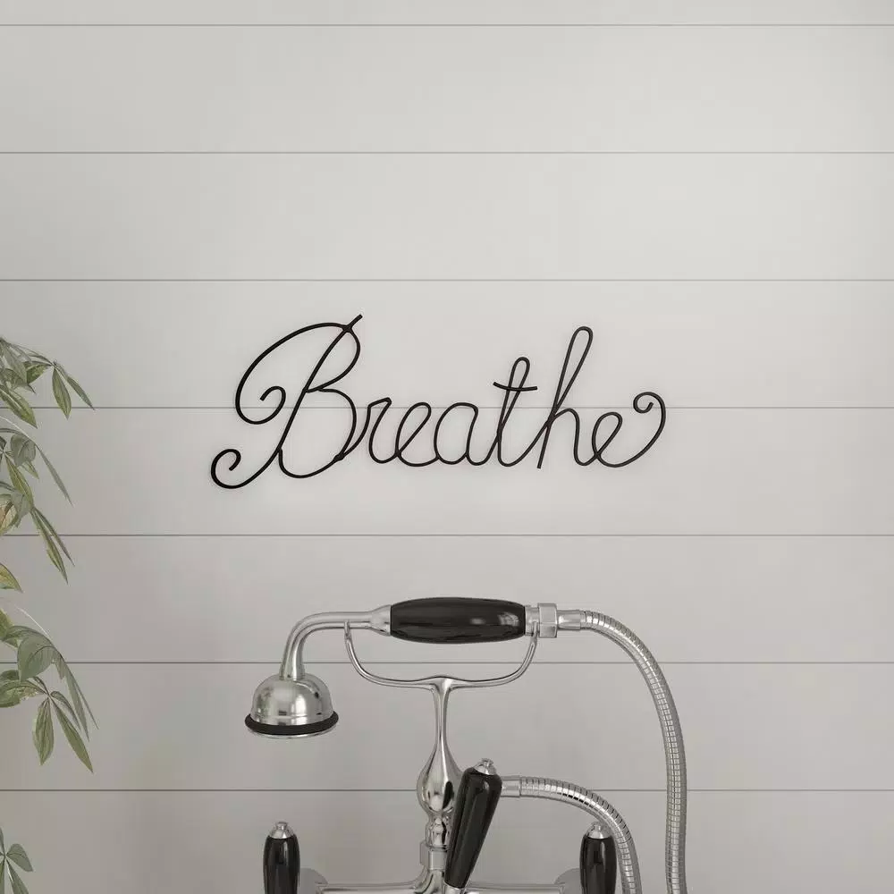 Wall Signs Lavish Home “Breathe” Decorative Metal Cutout Wall Sign 10 Wall Signs Lavish Home “Breathe” Decorative Metal Cutout Wall Sign - Image 8