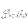 Wall Signs Lavish Home “Breathe” Decorative Metal Cutout Wall Sign