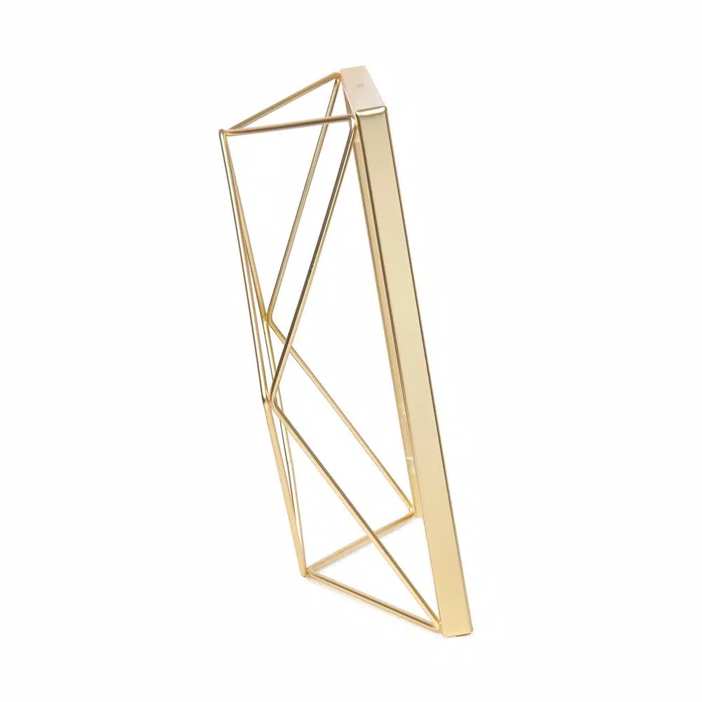 Picture Frames Umbra Prisma 5 In. X 7 In. Brass Matte Picture Frame 4 Picture Frames Umbra Prisma 5 In. X 7 In. Brass Matte Picture Frame - Image 2