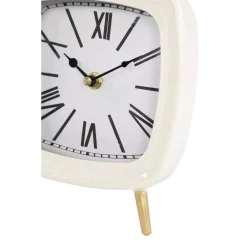 LITTON LANE Square Mauve, White And Blue Metal Table Clocks With Retractable Stands And Gold Feet (Set Of 3) -SAFAVIEH Shop mauve white and blue litton lane table clocks 46420 1f 1000