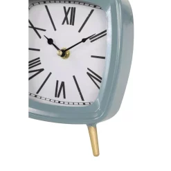 LITTON LANE Square Mauve, White And Blue Metal Table Clocks With Retractable Stands And Gold Feet (Set Of 3) -SAFAVIEH Shop mauve white and blue litton lane table clocks 46420 44 1000