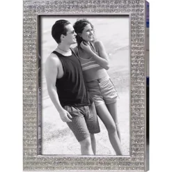 Picture Frames Heim Concept Chrome Pl. 4 In. X 6 In. Bling Border Picture Frame