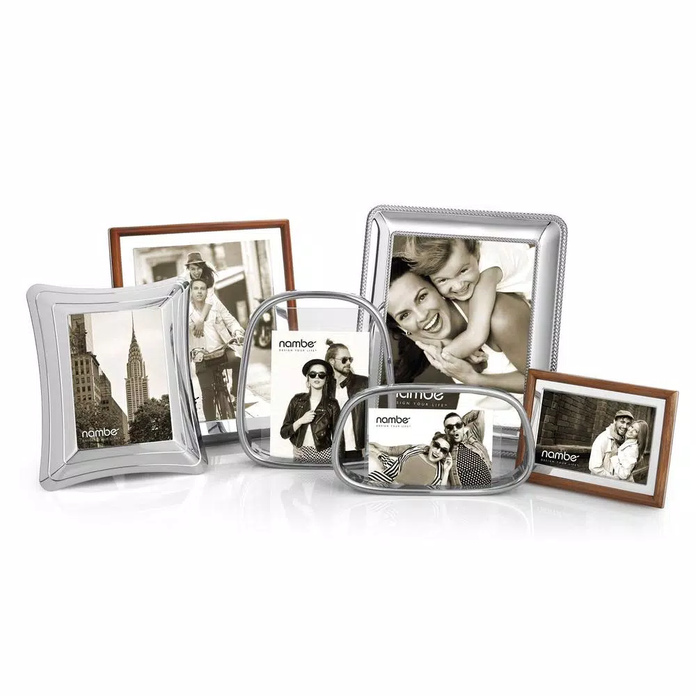 Picture Frames Nambe Beaded Metal Picture Frame 8 X 10 5 Picture Frames Nambe Beaded Metal Picture Frame 8 X 10 - Image 3