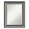 Mirrors Amanti Art Quicksilver 24 In. W X 30 In. H Framed Rectangular Beveled Edge Bathroom Vanity Mirror In Metallic Silver
