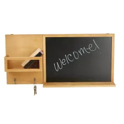 Memo Boards Mind Reader Brown Wall Mount Chalk Memo Board Entrance Organizer Rack -SAFAVIEH Shop mind reader memo boards chalkent brn 4f 1000