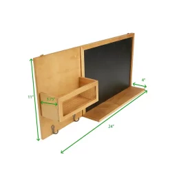 Memo Boards Mind Reader Brown Wall Mount Chalk Memo Board Entrance Organizer Rack -SAFAVIEH Shop mind reader memo boards chalkent brn 76 1000