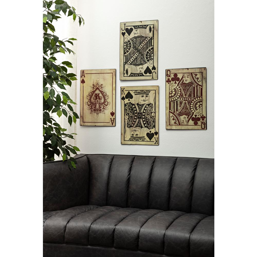 IMAX Leonato 18 in. H x 12.75 in. W Iron Playing Card Wall Decor (Set of 4) Decorative Letters IMAX Leonato 18 In. H X 12.75 In. W Iron Playing Card Wall Decor (Set Of 4) -SAFAVIEH Shop multi color imax decorative letters 97028 4 31 1000