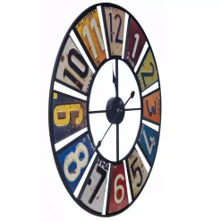 Wall Clocks Pinnacle Vintage License Plates Multi-Color Clock 13 Wall Clocks Pinnacle Vintage License Plates Multi-Color Clock -SAFAVIEH Shop multi color pinnacle wall clocks 18fp1435e 44 1000
