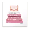 Wall Signs Stupell Industries 12 In. X 12 In. “Pink Book Stack Fashion Handbag” By Amanda Greenwood Printed Wood Wall Art -SAFAVIEH Shop multi colored stupell industries wall signs agp 128 wd 12x12 64 1000