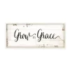 Wall Signs Stupell Industries 7 In. X 17 In. “Grow In Grace Cursive Typography” By Jennifer Pugh Printed Wood Wall Art -SAFAVIEH Shop multi colored stupell industries wall signs fwp 122 wd 7x17 64 1000
