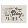Wall Signs Stupell Industries 10 In. X 15 In. “Come In Stay Awhile Take Your Shoes Off” By Tammy Apple Printed Wood Wall Art -SAFAVIEH Shop multi colored stupell industries wall signs fwp 127 wd 10x15 64 1000
