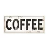 Wall Signs Stupell Industries 7 In. X 17 In. “COFFEE Typography Vintage Sign” By Jennifer Pugh Printed Wood Wall Art