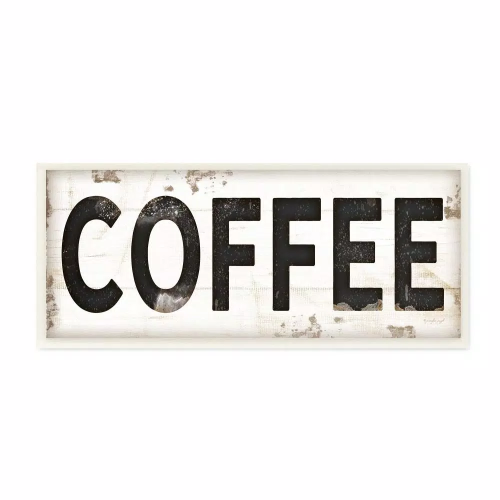 Wall Signs Stupell Industries 7 In. X 17 In. “COFFEE Typography Vintage Sign” By Jennifer Pugh Printed Wood Wall Art 3 Wall Signs Stupell Industries 7 In. X 17 In. “COFFEE Typography Vintage Sign” By Jennifer Pugh Printed Wood Wall Art