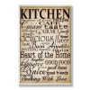 Wall Signs Stupell Industries 12.5 In. X 18.5 In. “Words In The Kitchen Off White” By Gplicensing Printed Wood Wall Art -SAFAVIEH Shop multi colored stupell industries wall signs kwp 833 wd 13x19 64 1000