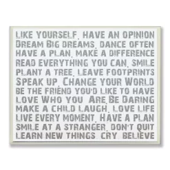 Wall Signs Stupell Industries 12.5 In. X 18.5 In. “Like Yourself Inspirational Typography” By Andrea James Printed Wood Wall Art