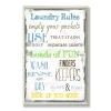 Wall Signs Stupell Industries 12.5 In. X 18.5 In. “Laundry Rules Typography” By Taylor Greene Printed Wood Wall Art -SAFAVIEH Shop multi colored stupell industries wall signs wrp 1016 wd 13x19 64 1000