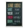 Wall Signs Stupell Industries 12.5 In. X 18.5 In. “Laundry Schedule Chalkboard Bathroom” By Jo Moulton Printed Wood Wall Art