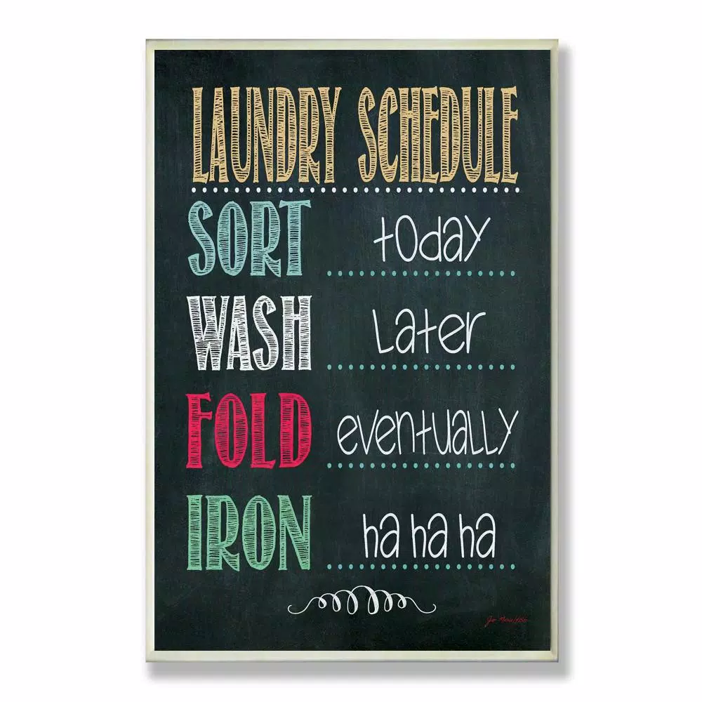 Wall Signs Stupell Industries 12.5 In. X 18.5 In. “Laundry Schedule Chalkboard Bathroom” By Jo Moulton Printed Wood Wall Art 3 Wall Signs Stupell Industries 12.5 In. X 18.5 In. “Laundry Schedule Chalkboard Bathroom” By Jo Moulton Printed Wood Wall Art