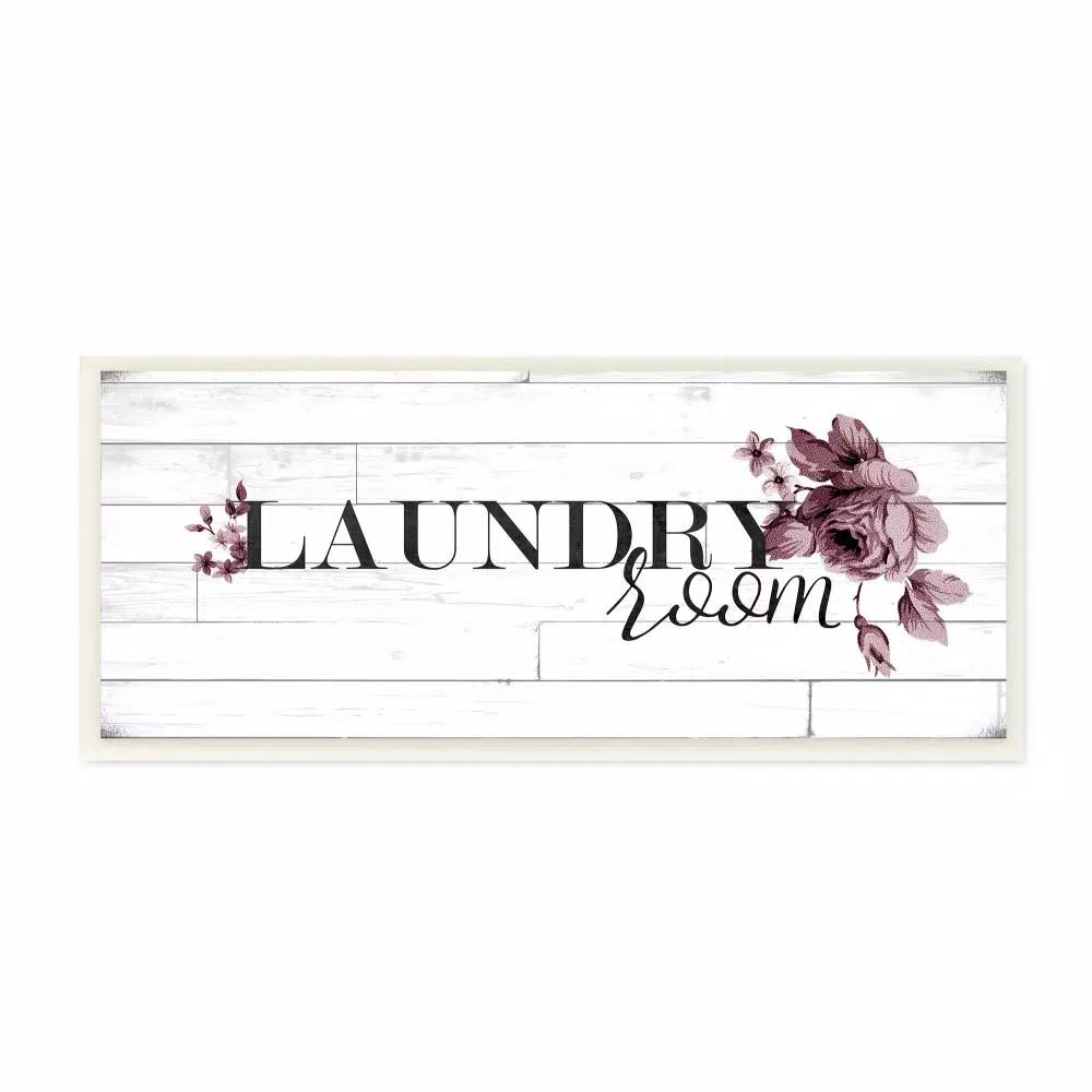 Wall Signs Stupell Industries 7 In. X 17 In. “Vintage Chic Laundry Room” By Ashley Hutchins Printed Wood Wall Art 3 Wall Signs Stupell Industries 7 In. X 17 In. “Vintage Chic Laundry Room” By Ashley Hutchins Printed Wood Wall Art
