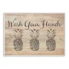 Wall Signs Stupell Industries 10 In. X 15 In. “Wash Your Hands Pineapple” By Linda Woods Printed Wood Wall Art -SAFAVIEH Shop multi colored stupell industries wall signs wrp 1167 wd 10x15 64 1000