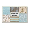 Wall Signs Stupell Industries 12.5 In. X 18.5 In. “Fleur De Lis Powder Room Blue, Brown And Beige Bathroom” By Bonnie Wrublesky Printed Wood Wall Art -SAFAVIEH Shop multi colored stupell industries wall signs wrp 930 wd 13x19 64 1000
