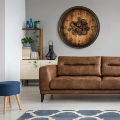 Wall Clocks Glitzhome 27.76 In. D Vintage Industrial Oversized Wooden/Metal Wall Clock With Moving Gears 18 Wall Clocks Glitzhome 27.76 In. D Vintage Industrial Oversized Wooden/Metal Wall Clock With Moving Gears -SAFAVIEH Shop multi glitzhome wall clocks 2009500001 d4 1000