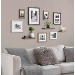 Kate And Laurel Bordeaux Multi/Gray With Shelves Picture Frames (Set Of 10) 15 Kate And Laurel Bordeaux Multi/Gray With Shelves Picture Frames (Set Of 10) -SAFAVIEH Shop multi gray kate and laurel picture frames 216931 31 1000