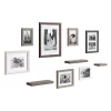 Kate And Laurel Bordeaux Multi/Gray With Shelves Picture Frames (Set Of 10)